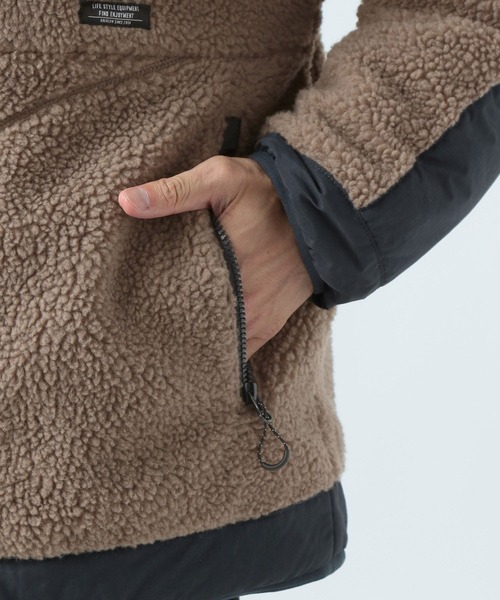 BAYFLOW（ベイフロー）の「中綿ボアフードブルゾン（ブルゾン・メンズ・オフホワイト/モカ/チャコール・SMALL/MEDIUM/LARGE）」の16枚目の写真