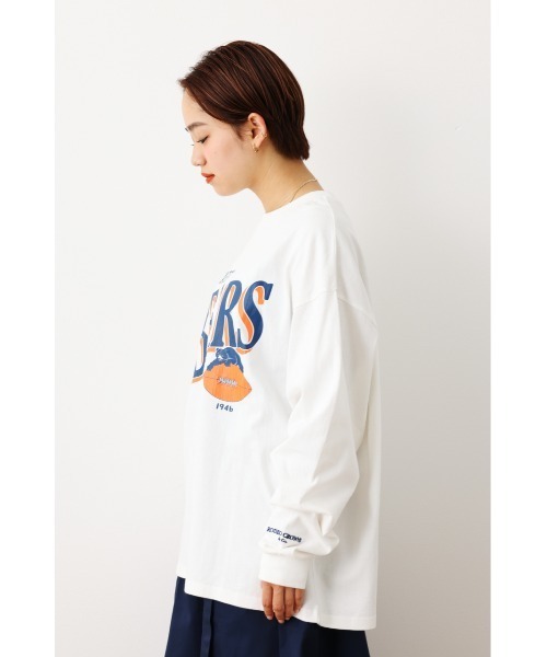 RODEO CROWNS WIDE BOWL（ロデオクラウンズワイドボウル）の「NFL L/S Tシャツ（Tシャツ/カットソー・レディース・ブラック/パープル/オフホワイト/グレー×ホワイト・FREE）」の16枚目の写真