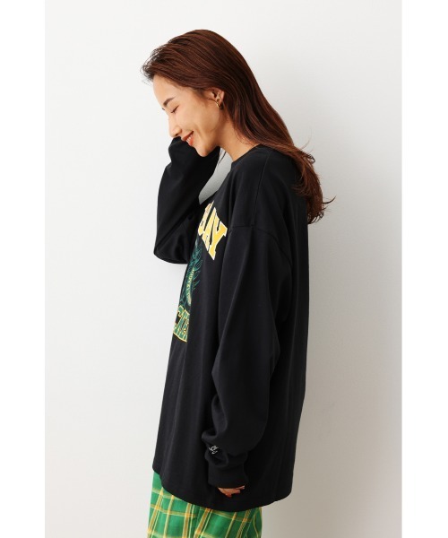 RODEO CROWNS WIDE BOWL（ロデオクラウンズワイドボウル）の「NFL L/S Tシャツ（Tシャツ/カットソー・レディース・ブラック/パープル/オフホワイト/グレー×ホワイト・FREE）」の14枚目の写真