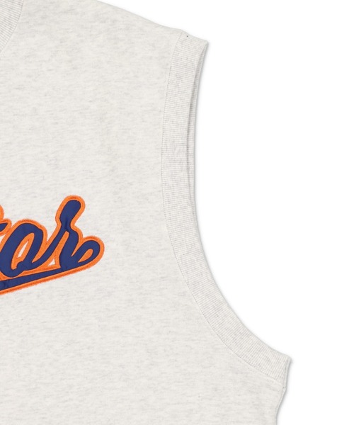 SPINNS（スピンズ）の「FACTORフロントロゴデザイン 裏毛スウェットベスト（スウェット・レディース・ブラック/ネイビー/マスタード/オートミール/杢グレー・ONESIZE）」の13枚目の写真