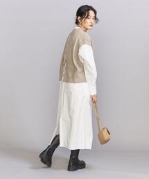 BEAUTY&YOUTH UNITED ARROWS | バックスリット レイヤード フレア ワンピース -ウォッシャブル-(ワンピース)