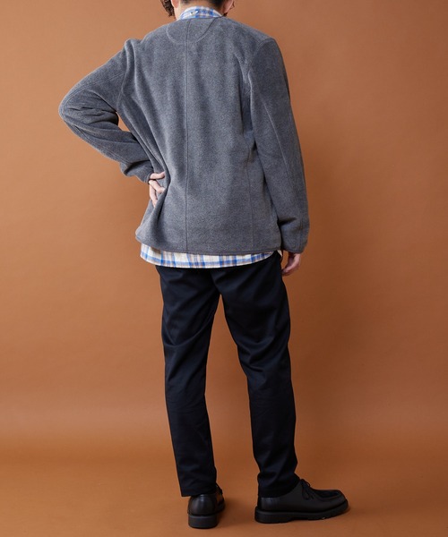 CIAOPANIC TYPY（チャオパニックティピー）の「【GEVACO/ゲバコ】マイクロフリースノーカラージャケット（ノーカラージャケット・メンズ・ライトグレー/ベージュ/チャコール・MEDIUM/LARGE/X-LARGE）」の10枚目の写真