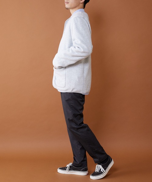 CIAOPANIC TYPY（チャオパニックティピー）の「【GEVACO/ゲバコ】マイクロフリースノーカラージャケット（ノーカラージャケット・メンズ・ライトグレー/ベージュ/チャコール・MEDIUM/LARGE/X-LARGE）」の17枚目の写真