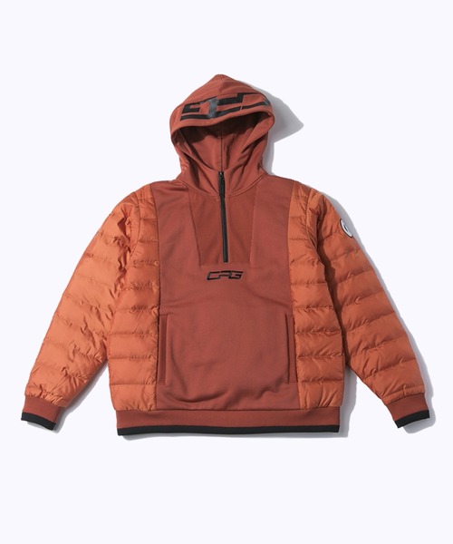 CPG GOLF（シーピージーゴルフ）の「hybrid half zip hoodie（ハイブリッドハーフジップフーディ）（パーカー・メンズ・ネイビー/オレンジ/ブラック・X-LARGE/LARGE/MEDIUM）」の10枚目の写真