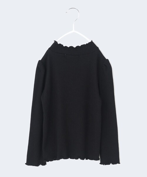 THE SHOP TK （ザ ショップ ティーケー ）の「【110-140】フリルリブハイネックニット（ニット/セーター・キッズ・ライトブルー/ブラック/イエロー・13/14/12/11）」の10枚目の写真