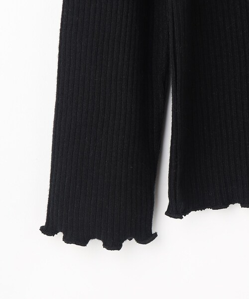 THE SHOP TK （ザ ショップ ティーケー ）の「【110-140】フリルリブハイネックニット（ニット/セーター・キッズ・ライトブルー/ブラック/イエロー・13/14/12/11）」の12枚目の写真