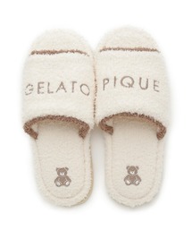 gelato pique（ジェラートピケ）の「ベア刺繍ルームシューズ