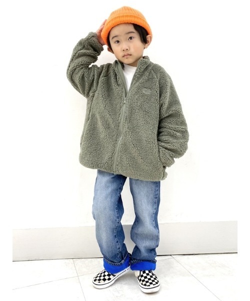 GAP(ギャップ)の「Gapロゴ フリース ジップアップ スウェットシャツ (キッズ)(その他アウター・キッズ・グリーン/ネイビー/アイボリー/その他/ラベンダー・S/XL/XXL/L/M)」の3枚目の写真