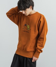 KRIFF MAYER クリフメイヤー オーバーサイズ 裏起毛ブランドロゴ刺繍クルーネックスウェット