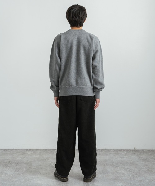 KRIFF MAYER(クリフメイヤー)の「KRIFF MAYER クリフメイヤー オーバーサイズ 裏起毛ブランドロゴ刺繍クルーネックスウェット(スウェット・メンズ・レンガ/チャコール/ナチュラル/グリーン/モカ/グレー/ネイビー・L/XL/M)」の22枚目の写真