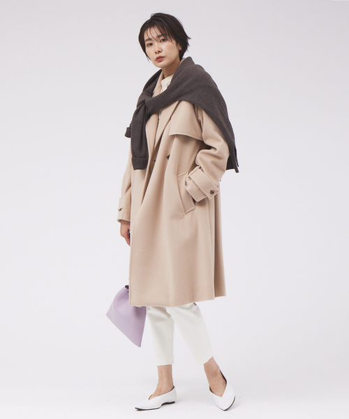 qualite（カリテ）の「ウールトレンチコート（トレンチコート・レディース・ベージュ/カーキ・38/36）」の9枚目の写真