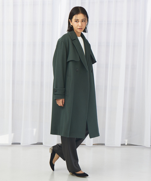 qualite（カリテ）の「ウールトレンチコート（トレンチコート・レディース・ベージュ/カーキ・38/36）」の13枚目の写真