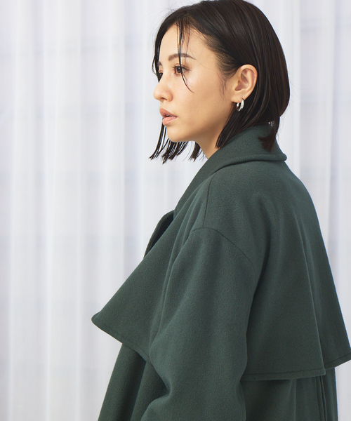 qualite（カリテ）の「ウールトレンチコート（トレンチコート・レディース・ベージュ/カーキ・38/36）」の3枚目の写真