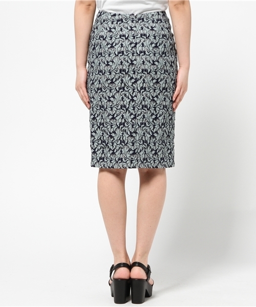 FIGARO Paris（フィガロパリ）の「◆ボーダーフラワーレース スカート（スカート・レディース・チャコールグレー/ネイビー・38/36）」の8枚目の写真