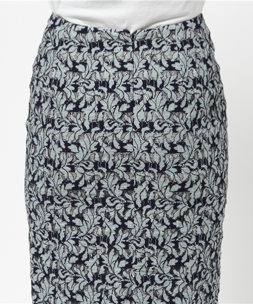 FIGARO Paris（フィガロパリ）の「◆ボーダーフラワーレース スカート（スカート・レディース・チャコールグレー/ネイビー・38/36）」の10枚目の写真