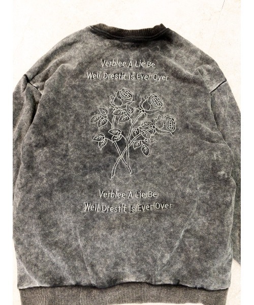 +edit（プラスエディット）の「VINTAGE加工BACK刺繍スウェット（スウェット・レディース・パープル/ブルー/ブラック・FREE）」の13枚目の写真