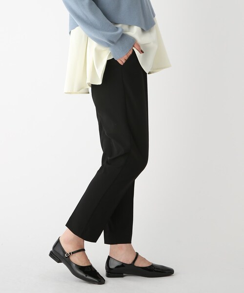 OPAQUE.CLIP(オペークドットクリップ)の「◆【エマール検証済 洗える】【ネオサーモ】ストレッチオックス イージーテーパードパンツ(その他パンツ・レディース・ブラック/レモンイエロー/ナチュラル/アイボリー/ブルー/ライトグリーン/ライトパープル・34/42/36/38/40)」の16枚目の写真