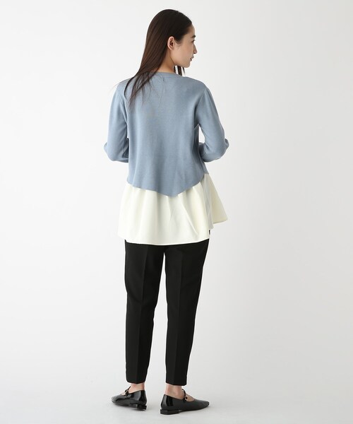 OPAQUE.CLIP(オペークドットクリップ)の「◆【エマール検証済 洗える】【ネオサーモ】ストレッチオックス イージーテーパードパンツ(その他パンツ・レディース・ブラック/レモンイエロー/ナチュラル/アイボリー/ブルー/ライトグリーン/ライトパープル・34/42/36/38/40)」の19枚目の写真