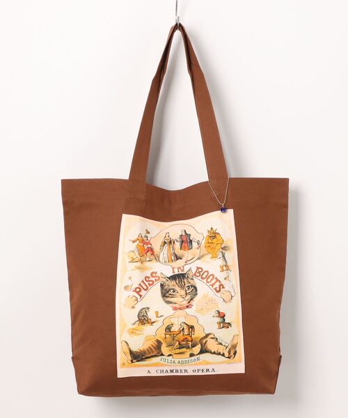 欧州航路（オウシュウコウロ）の「【欧州航路】オーガニックコットン アフィーシュトート（トートバッグ・レディース・グリーン/ピンク/ブルー/ベージュ/ブラウン/ホワイト・FREE）」の3枚目の写真