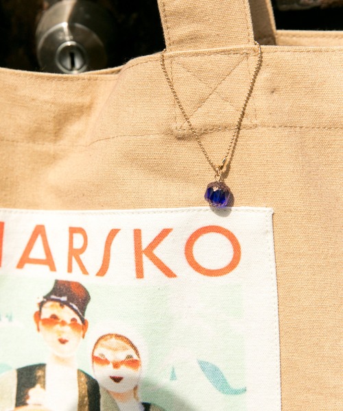 欧州航路（オウシュウコウロ）の「【欧州航路】オーガニックコットン アフィーシュトート（トートバッグ・レディース・グリーン/ピンク/ブルー/ベージュ/ブラウン/ホワイト・FREE）」の13枚目の写真