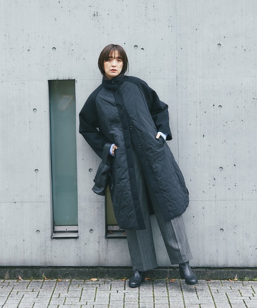 セール】リバーシブル仕立てで表情が変わる/キルティングリバーシブル