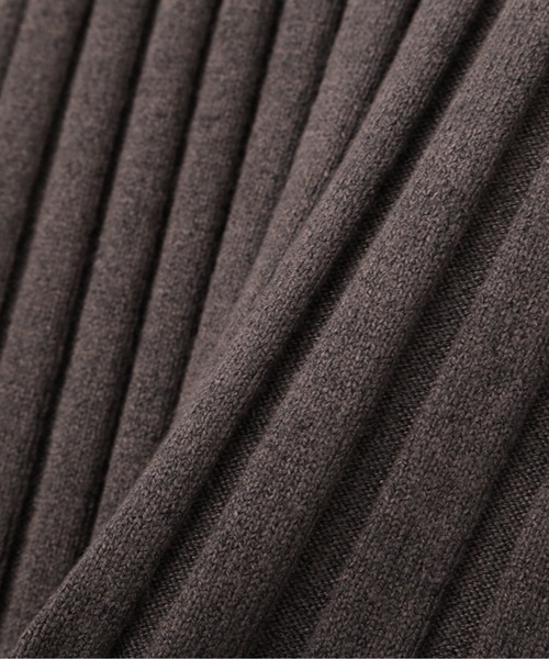 N.(N. Natural Beauty Basic)(エヌエヌナチュラルビューティーベーシック)の「◆ラインマルチリブニット(ニット/セーター・レディース・オフホワイト/グレー/グリーン・MEDIUM)」の6枚目の写真