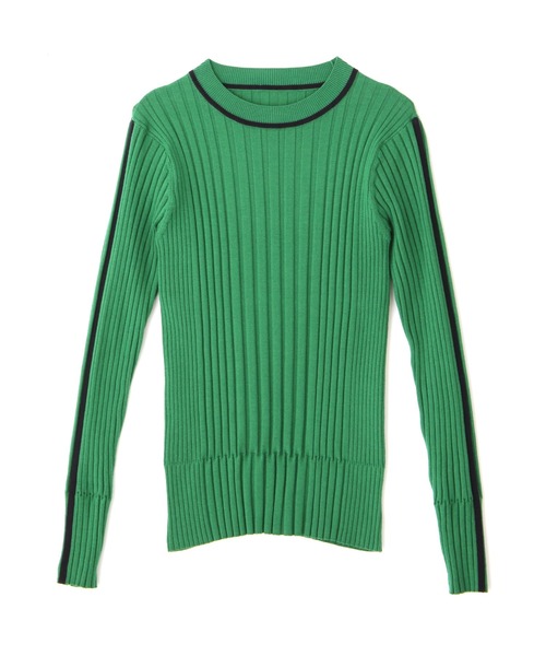 N.(N. Natural Beauty Basic)(エヌエヌナチュラルビューティーベーシック)の「◆ラインマルチリブニット(ニット/セーター・レディース・オフホワイト/グレー/グリーン・MEDIUM)」の17枚目の写真