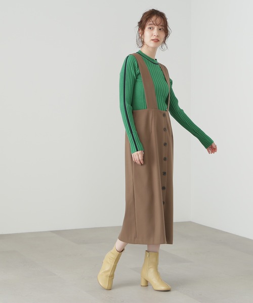 N.(N. Natural Beauty Basic)(エヌエヌナチュラルビューティーベーシック)の「◆ラインマルチリブニット(ニット/セーター・レディース・オフホワイト/グレー/グリーン・MEDIUM)」の21枚目の写真