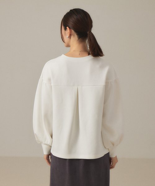 abahouse mavie（アバハウスマヴィ）の「ダンボールニットプルオーバー（Tシャツ/カットソー・レディース・チャコールグレー/ダークオレンジ/ホワイト・フリー）」の14枚目の写真