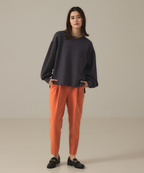 abahouse mavie（アバハウスマヴィ）の「ダンボールニットプルオーバー（Tシャツ/カットソー・レディース・チャコールグレー/ダークオレンジ/ホワイト・フリー）」の6枚目の写真