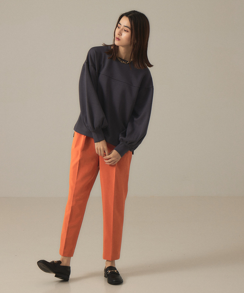 abahouse mavie（アバハウスマヴィ）の「ダンボールニットプルオーバー（Tシャツ/カットソー・レディース・チャコールグレー/ダークオレンジ/ホワイト・フリー）」の8枚目の写真