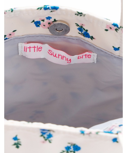 Little sunny bite（リトルサニーバイト）の「Satin flower mini bag（ショルダーバッグ・レディース・ブラック/ホワイト/ピンク・FREE）」の8枚目の写真