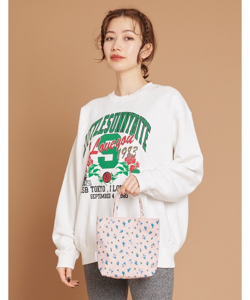 Little sunny bite（リトルサニーバイト）の「Satin flower mini bag（ショルダーバッグ・レディース・ブラック/ホワイト/ピンク・FREE）」の16枚目の写真