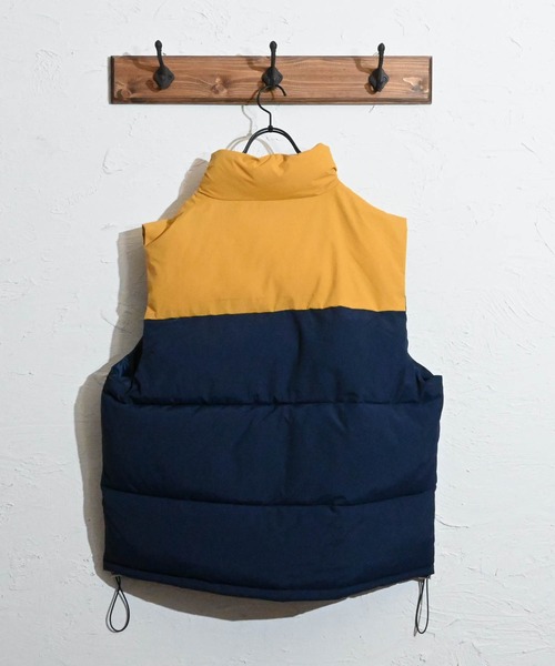 Anytime Songs（エニータイムソングス）の「中綿配色ベスト（ベスト・メンズ・グリーン/ブラック/ネイビー・LARGE/X-LARGE/MEDIUM）」の4枚目の写真