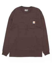Carhartt(カーハート)/ルーズフィット ロンT ポケT USA規格 ヘビーウェイト ビッグサイズ オーバーサイズ 6.5Oz ユニセックス ポケット付き コットン 長袖 ロンT K126