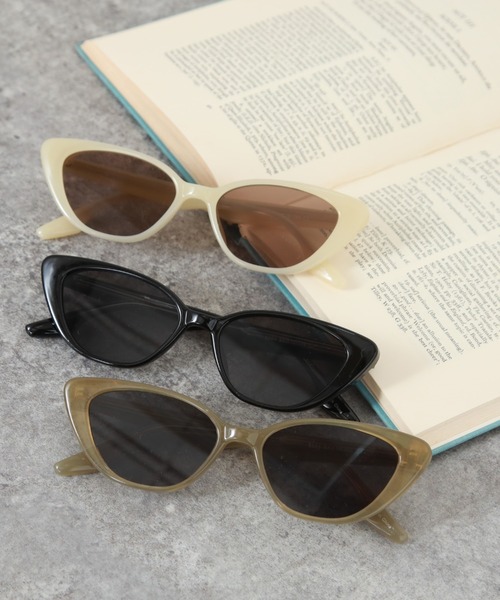 Cheek（チーク）の「シンプルサングラス（サングラス・レディース・ベージュ/ブラウン/ブラック・FREE）」の9枚目の写真