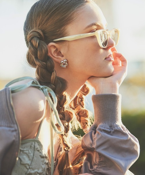 Cheek（チーク）の「シンプルサングラス（サングラス・レディース・ベージュ/ブラウン/ブラック・FREE）」の19枚目の写真