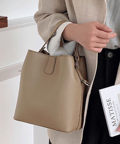 Chaco closet（チャコ クローゼット）の「2WAYワンハンドル ショルダーバッグ（ショルダーバッグ・レディース・ベージュ/キャメル/グレイッシュベージュ/アイボリー/ブラック・FREE）」の22枚目の写真