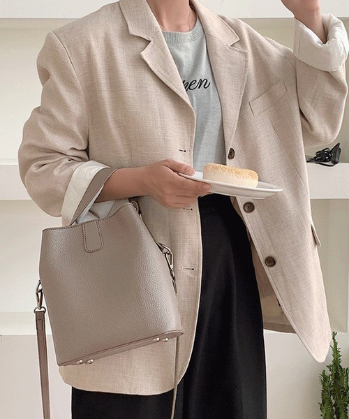 Chaco closet（チャコ クローゼット）の「2WAYワンハンドル ショルダーバッグ（ショルダーバッグ・レディース・ベージュ/キャメル/グレイッシュベージュ/アイボリー/ブラック・FREE）」の9枚目の写真