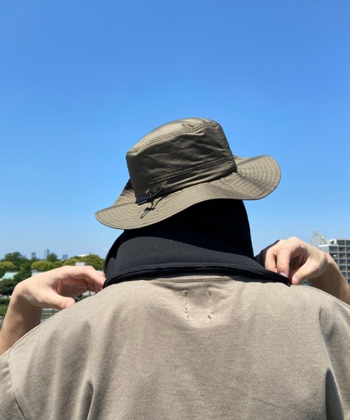 Manhattan Portage（マンハッタンポーテージ）の「Manhattan Portage/マンハッタンポーテージ ハット 撥水＆冷感サンシェイドハット 紫外線対策 撥水 アウトドア MP206（ハット・メンズ・ホワイト×ブルー/ブラック×ブラック/グリーン系その他/ホワイト×ホワイト/ベージュ・FREE）」の20枚目の写真