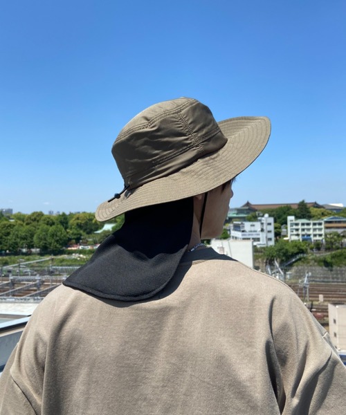 Manhattan Portage（マンハッタンポーテージ）の「Manhattan Portage/マンハッタンポーテージ ハット 撥水＆冷感サンシェイドハット 紫外線対策 撥水 アウトドア MP206（ハット・メンズ・ホワイト×ブルー/ブラック×ブラック/グリーン系その他/ホワイト×ホワイト/ベージュ・FREE）」の22枚目の写真
