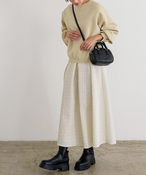 KOBE LETTUCE(コウベレタス)の「パールボタン毛玉レスニットカーディガン(カーディガン/ボレロ・レディース・オフホワイト/ネイビー/ラベンダー/ホワイト×ブラック/ホワイト系その他/ネイビー系/サーモンピンク/パープル/ホワイト系・FREE)」の20枚目の写真