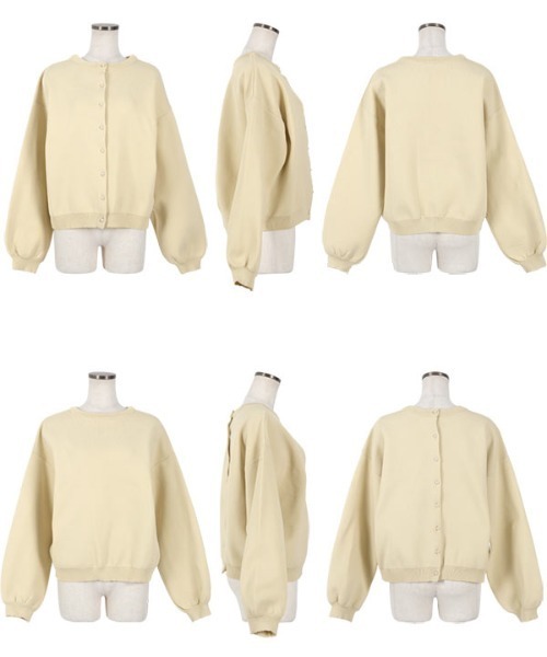 KOBE LETTUCE(コウベレタス)の「パールボタン毛玉レスニットカーディガン(カーディガン/ボレロ・レディース・オフホワイト/ネイビー/ラベンダー/ホワイト×ブラック/ホワイト系その他/ネイビー系/サーモンピンク/パープル/ホワイト系・FREE)」の22枚目の写真