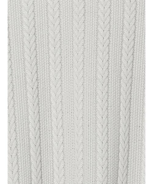 Te chichi TERRASSE（テチチテラス）の「ケーブルVネックベスト（ベスト・レディース・オフホワイト/グレー/ブラック・ﾌﾘ-）」の15枚目の写真