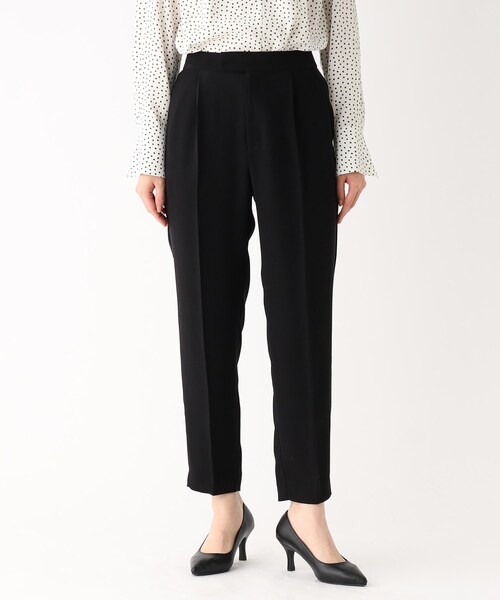 OPAQUE.CLIP（オペークドットクリップ）の「◆ガルーダダブルクロス テーパードパンツ（その他パンツ・レディース・ライトグレー/ブラック・36/38/40/42）」の13枚目の写真