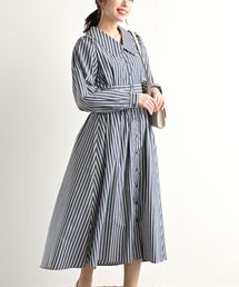 rps | ウエスト切替フレアーシャツワンピース(シャツワンピース)