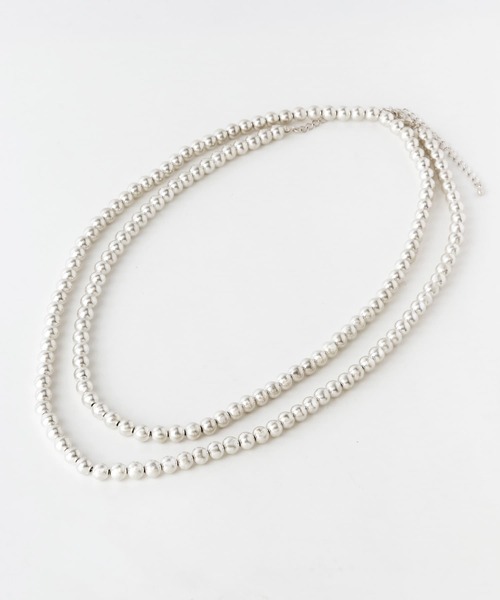 KBF（ケイビーエフ）の「3WAYボールロングネックレス（ネックレス・レディース・シルバー・ONE）」の7枚目の写真