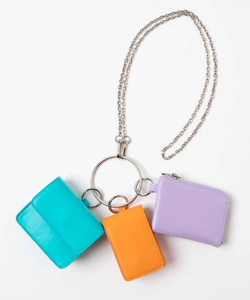 WEGO（ウィゴー）の「WEGO/マルチWAYポーチ付きチェーンショルダー（ショルダーバッグ・レディース・ブラック/その他・FREE）」の6枚目の写真