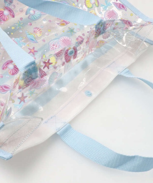 Kids Foret(キッズフォーレ)の「女児総柄プールバッグ(トートバッグ・キッズ・コーラルピンク/ピンク/ラベンダー/サックスブルー/ライトピンク・FREE)」の13枚目の写真