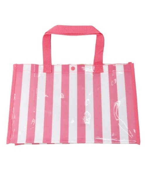 Kids Foret(キッズフォーレ)の「女児総柄プールバッグ(トートバッグ・キッズ・コーラルピンク/ピンク/ラベンダー/サックスブルー/ライトピンク・FREE)」の9枚目の写真